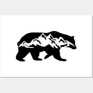 MOUNTAINS BEAR Posters and Art